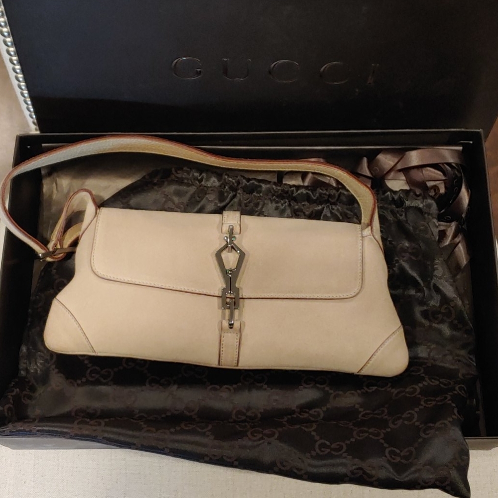 Vintage Gucci suede leather handbag - Picture 8 of 8